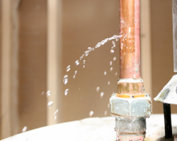 Leaking Pipe Water Damage